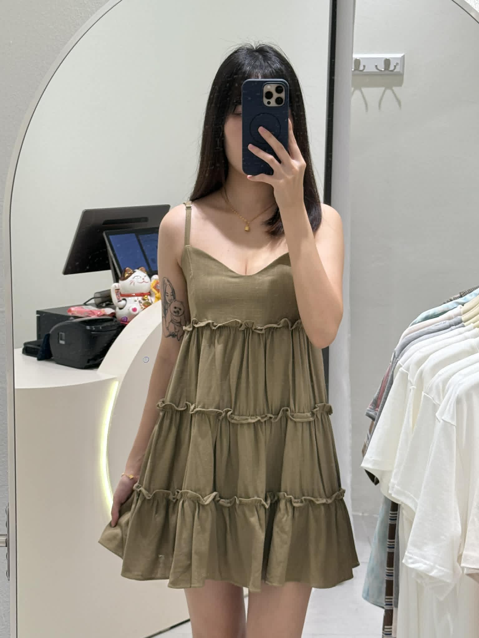 Sleeveless Linen Dress