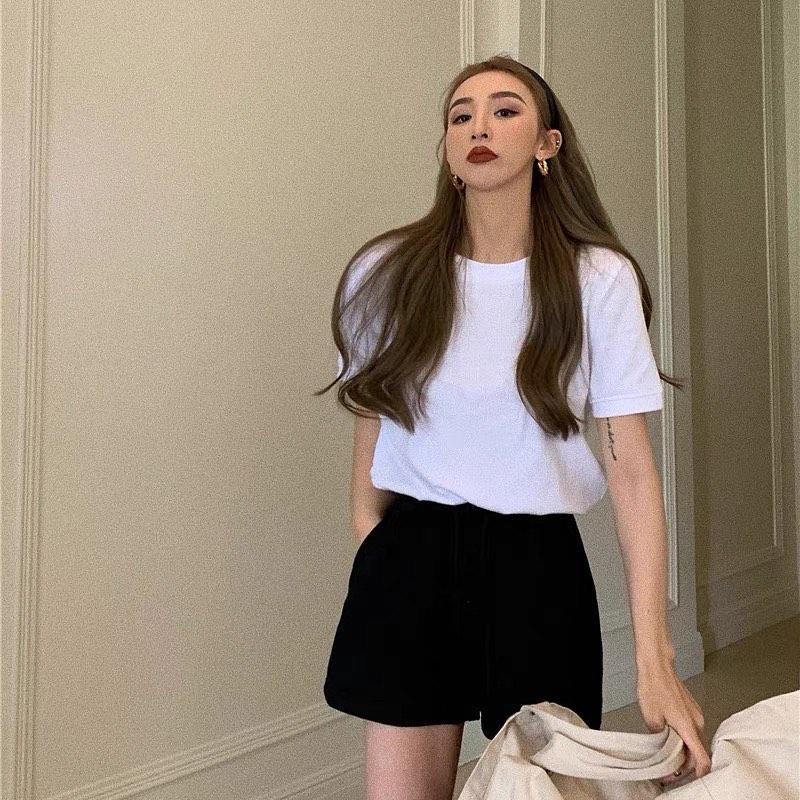 Drawstring comfy shorts