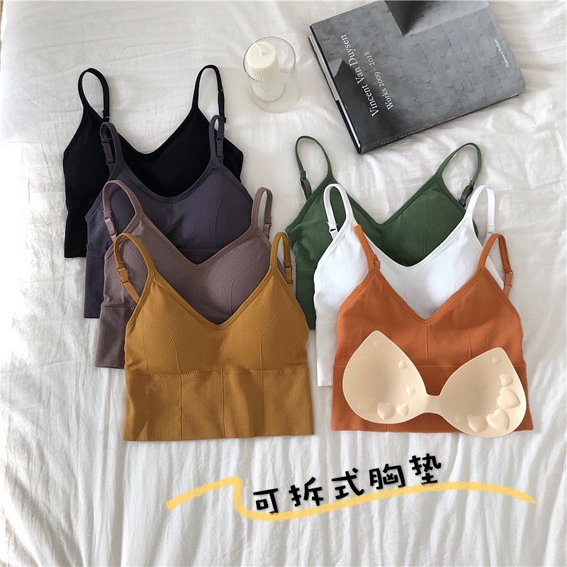 Wide back padded bralette