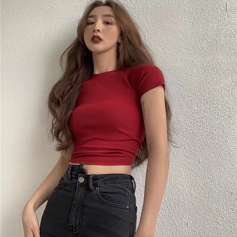 Short sleeve fitting top