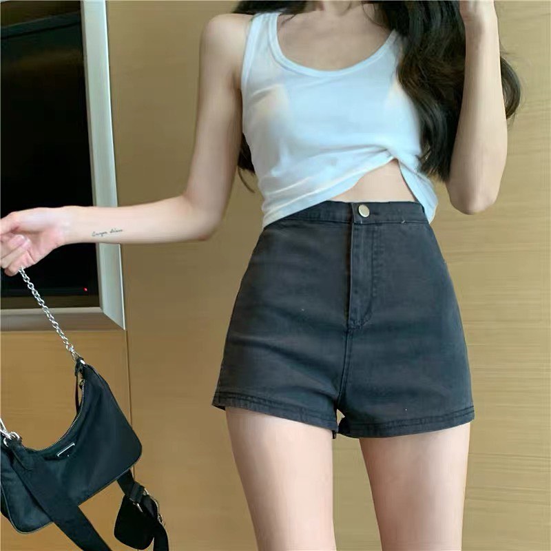 Shanice denim high waist shorts