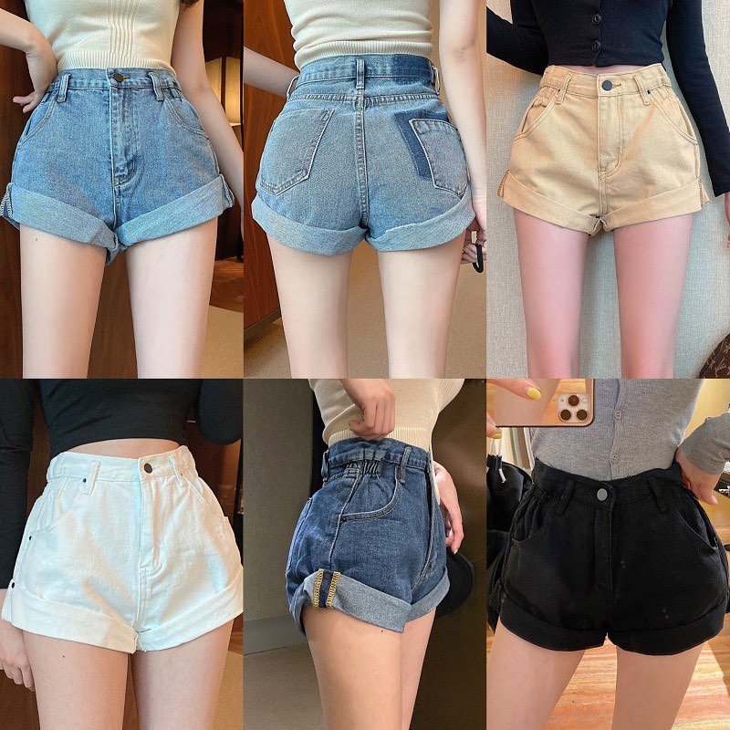 Casey high waist denim shorts