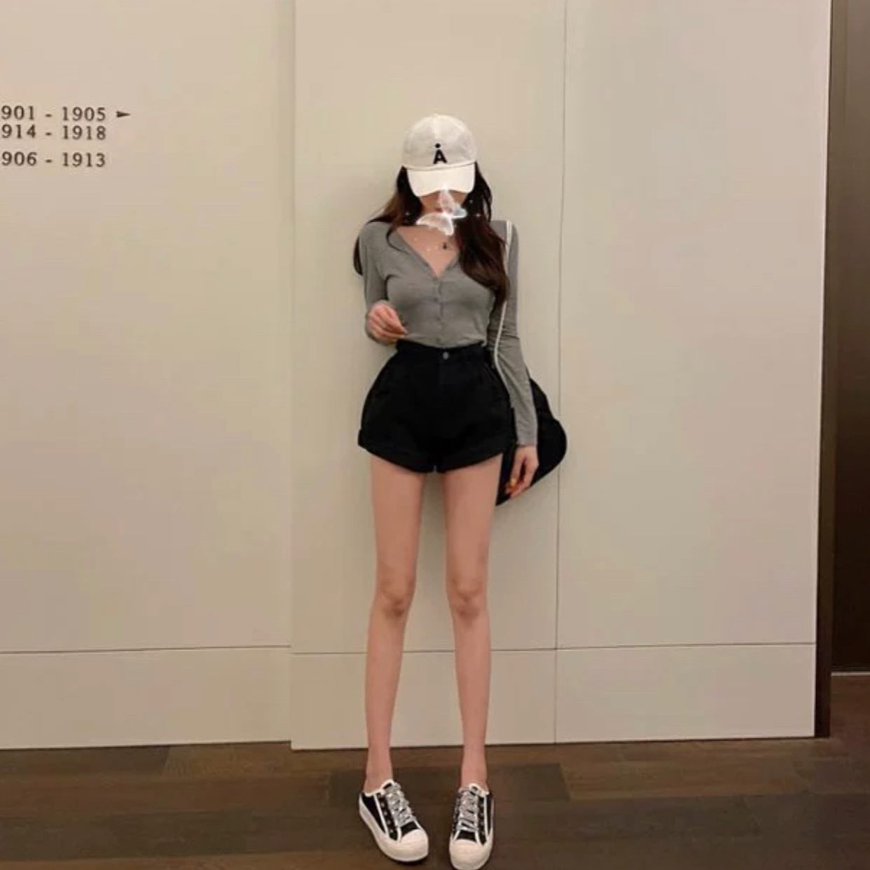 Casey high waist denim shorts