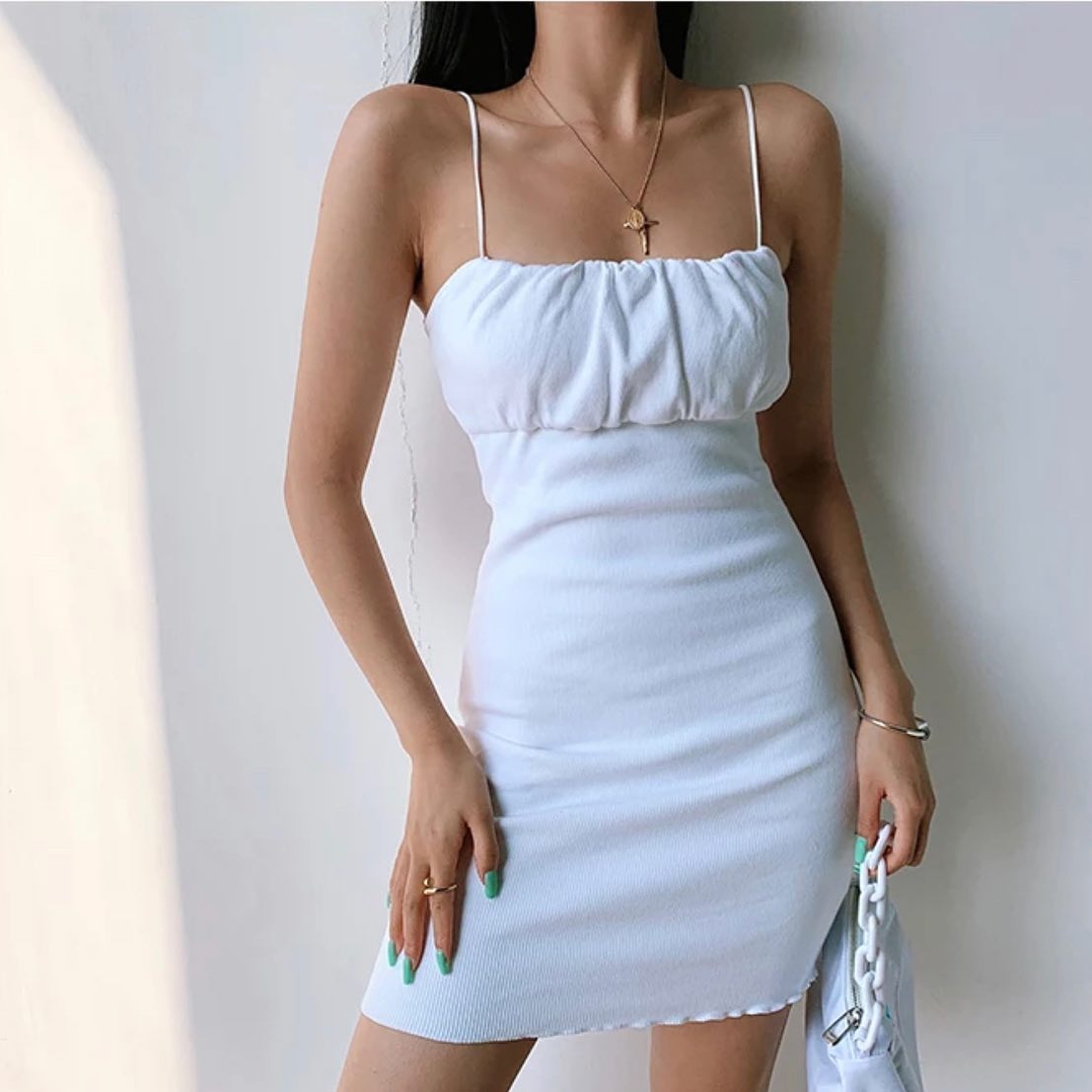 American retro sleeveless dress