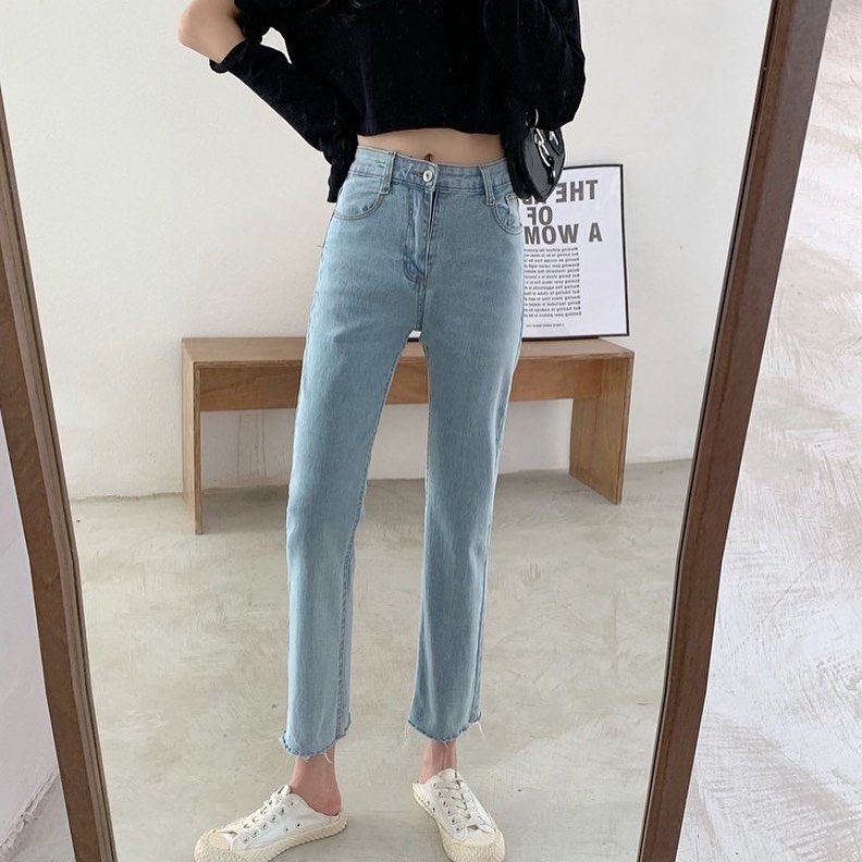Shellie high waist denim pants