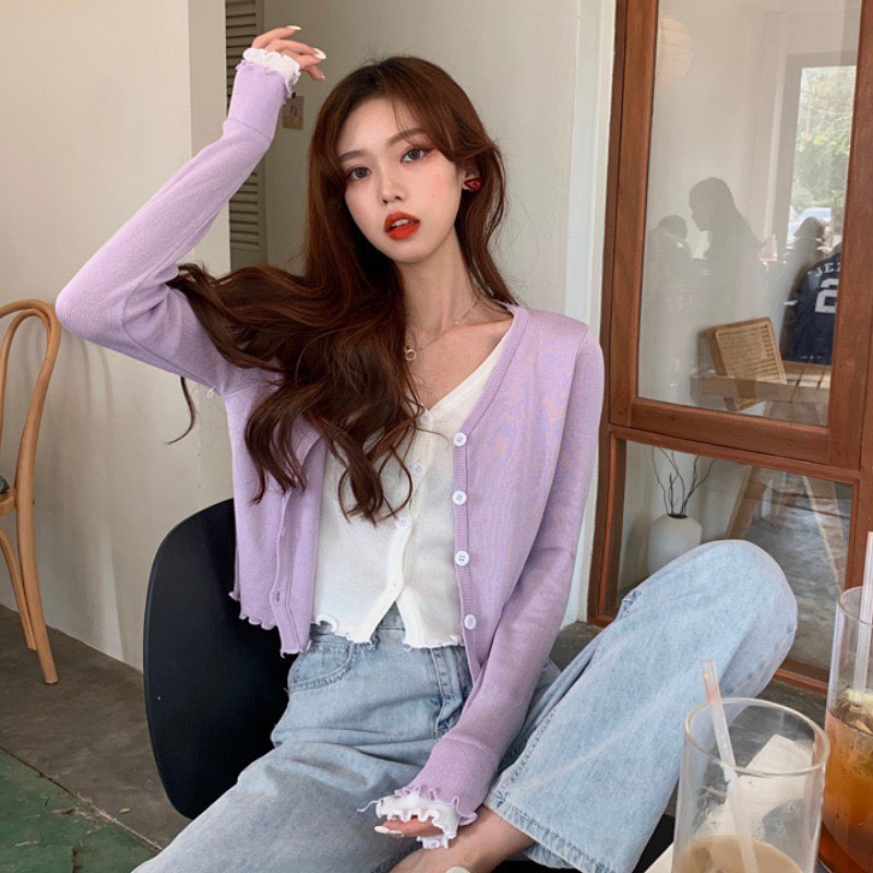 Attached two-piece long sleeve blouse