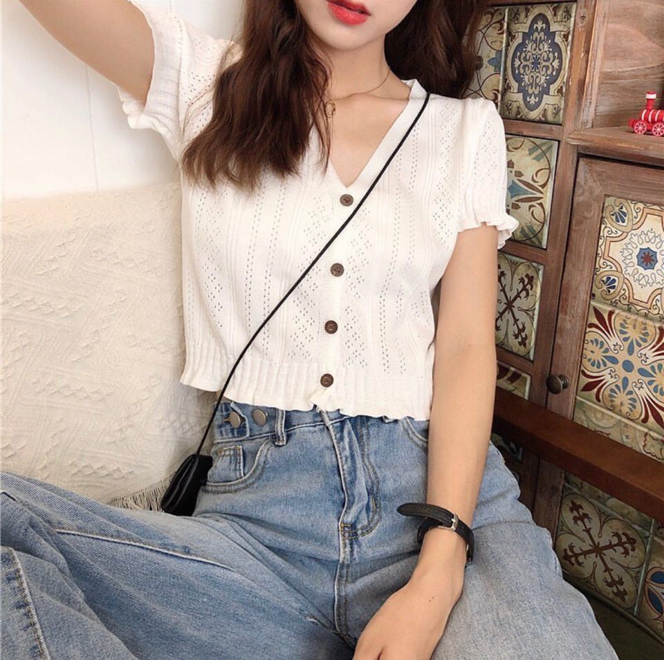 V neck women blouse