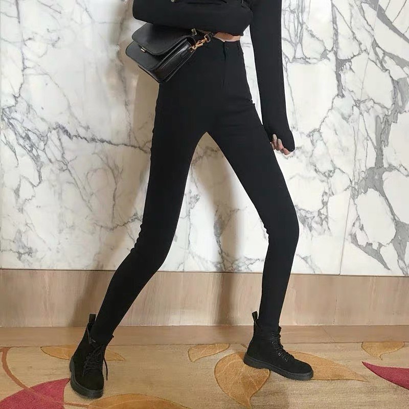 Black high waist jegging