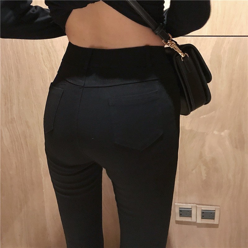 Black high waist jegging