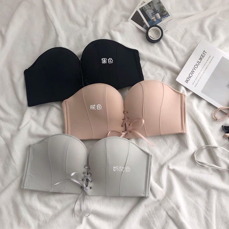 Lace up push up bralette