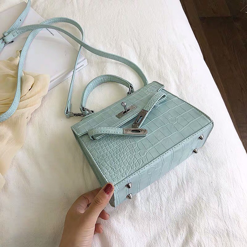 Crocodile skin design bag
