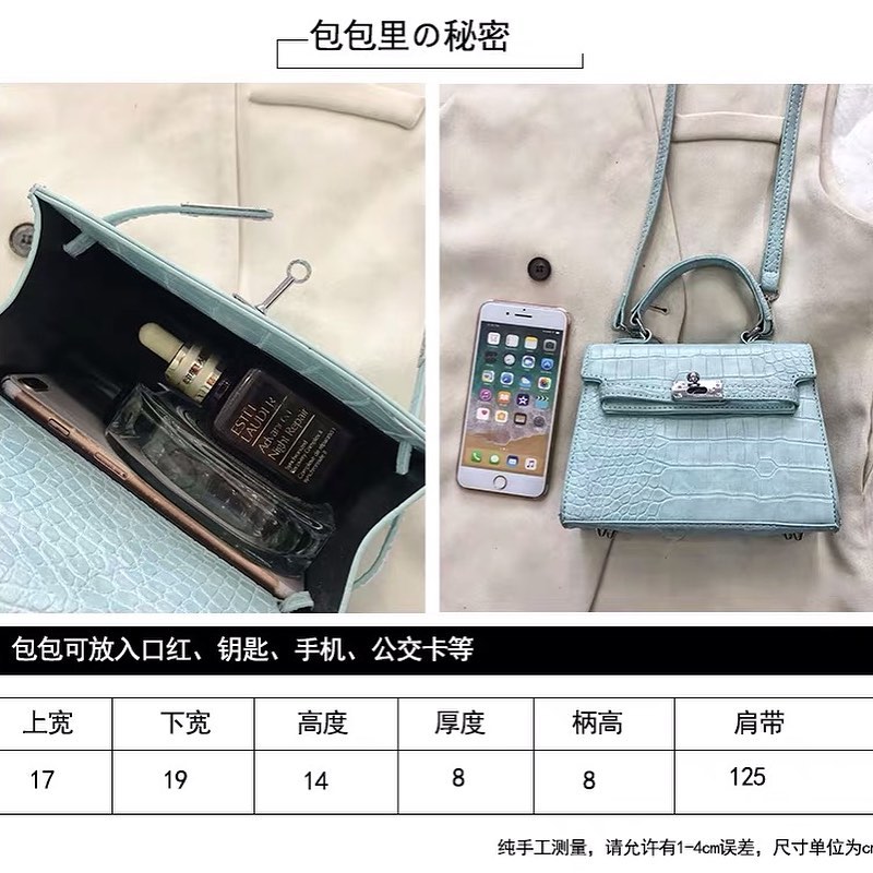 Crocodile skin design bag