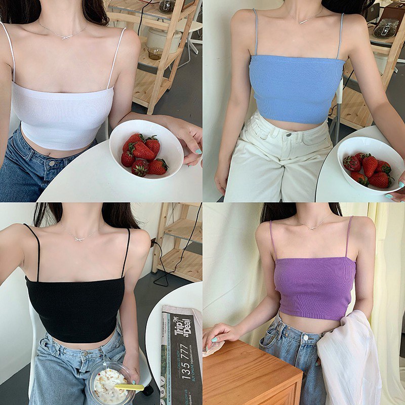 Sleeveless crop top