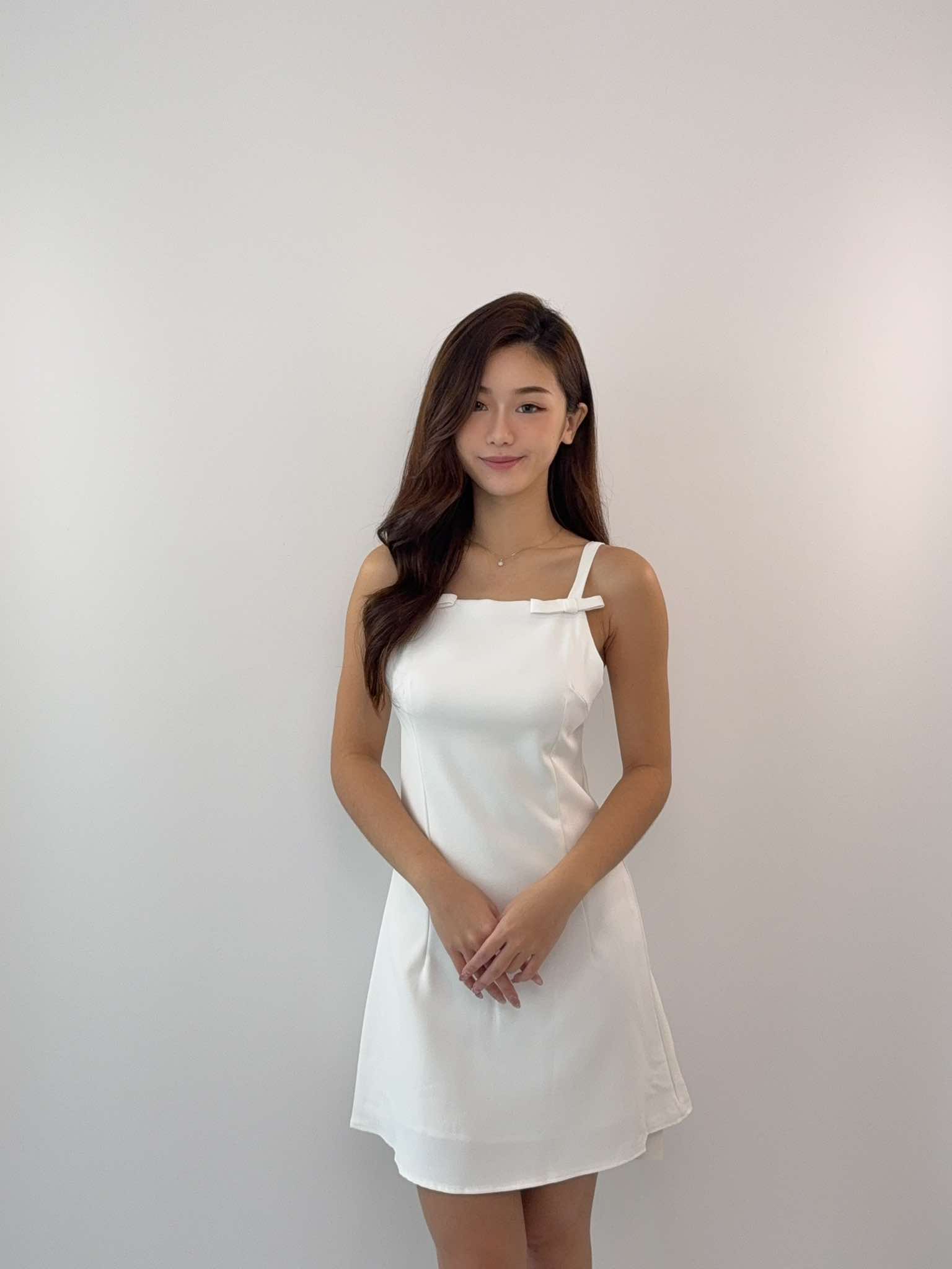 Sleeveless RIbbon Suit Dress