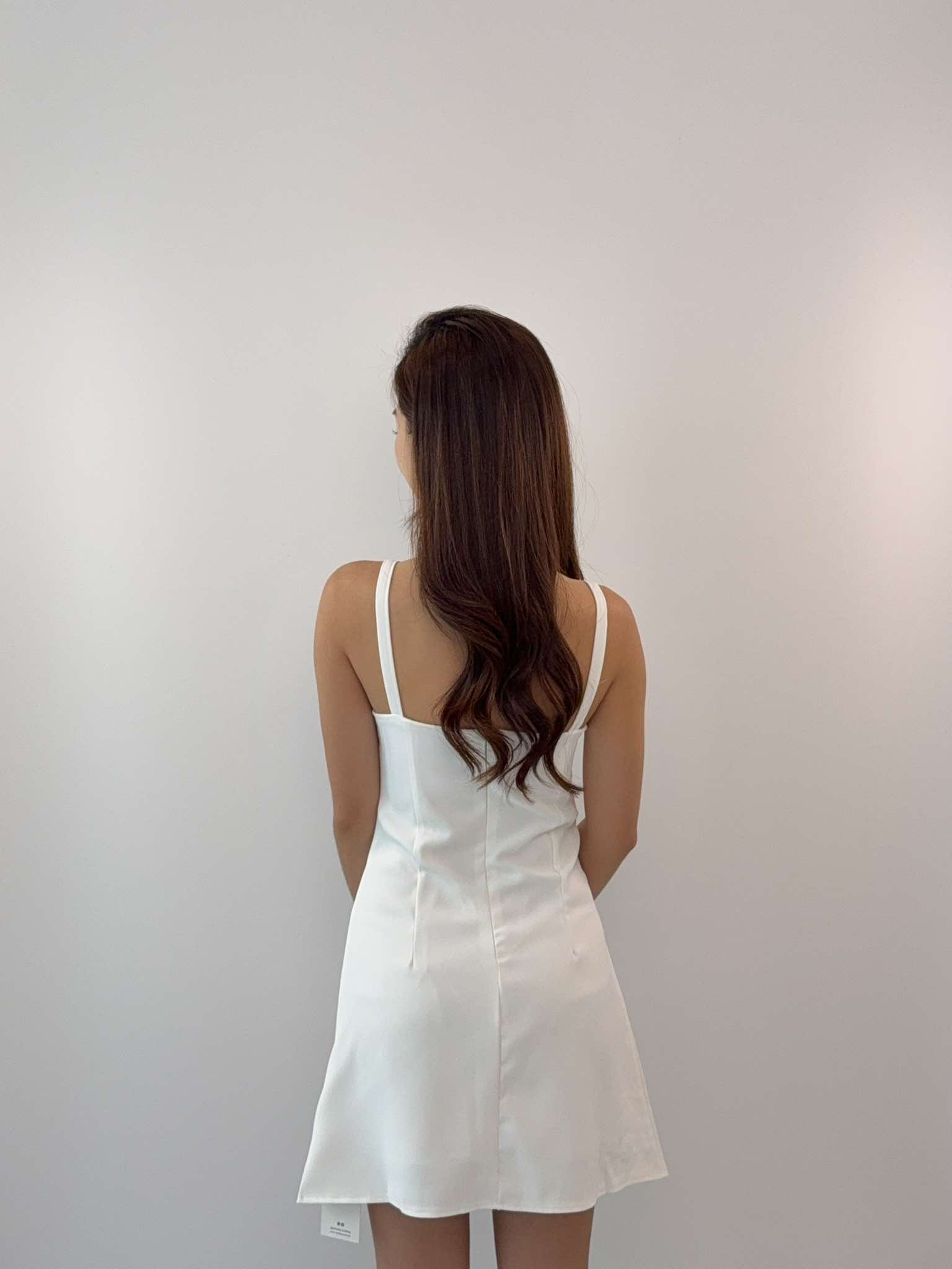 Sleeveless RIbbon Suit Dress