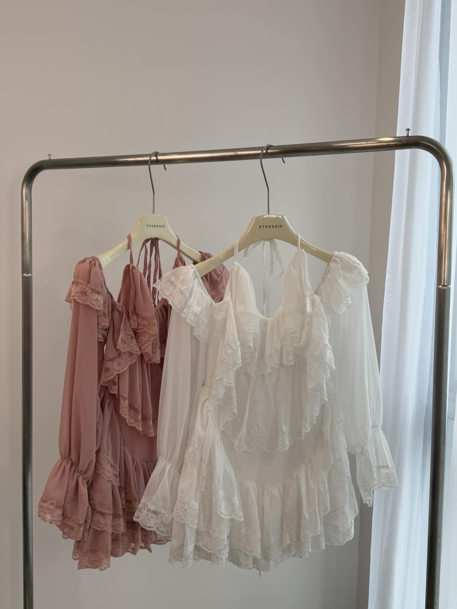 Cold Shoulder Long Sleeve Lace Dress