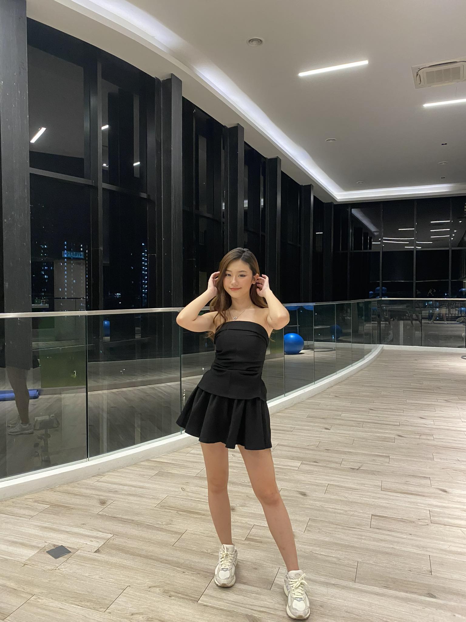 Black Tube Top & Shorts Set