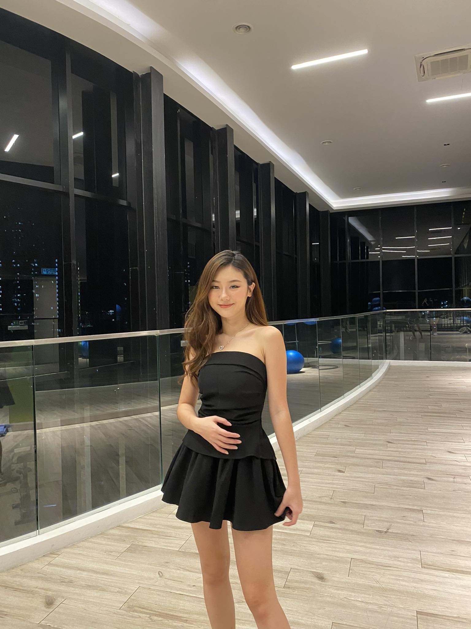 Black Tube Top & Shorts Set