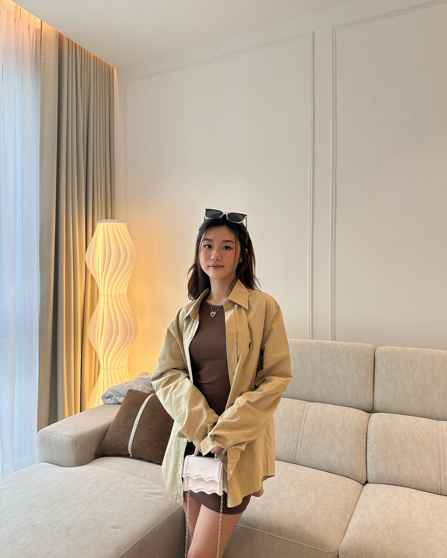 Polo Shirt & Khaki Dress