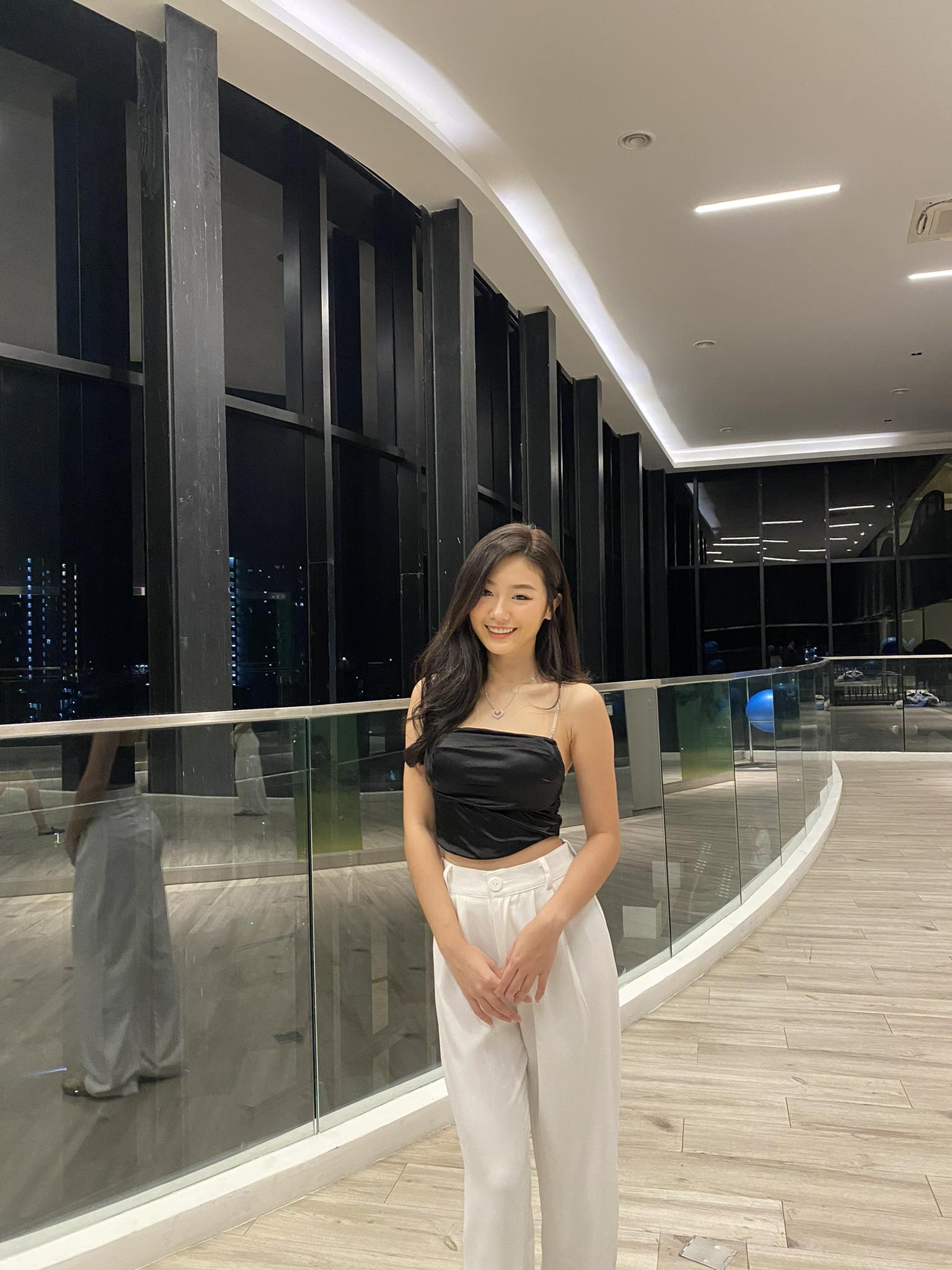 Satin Crop Top with Bling Straps