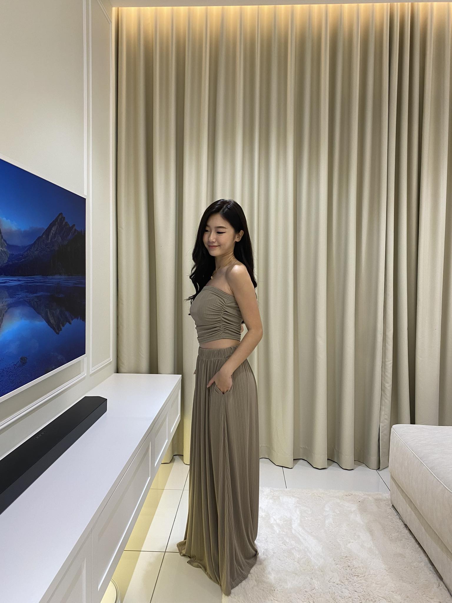 Tube Top & Maxi Long Skirt Set