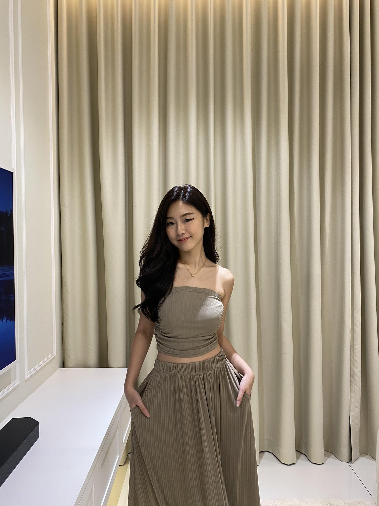 Tube Top & Maxi Long Skirt Set