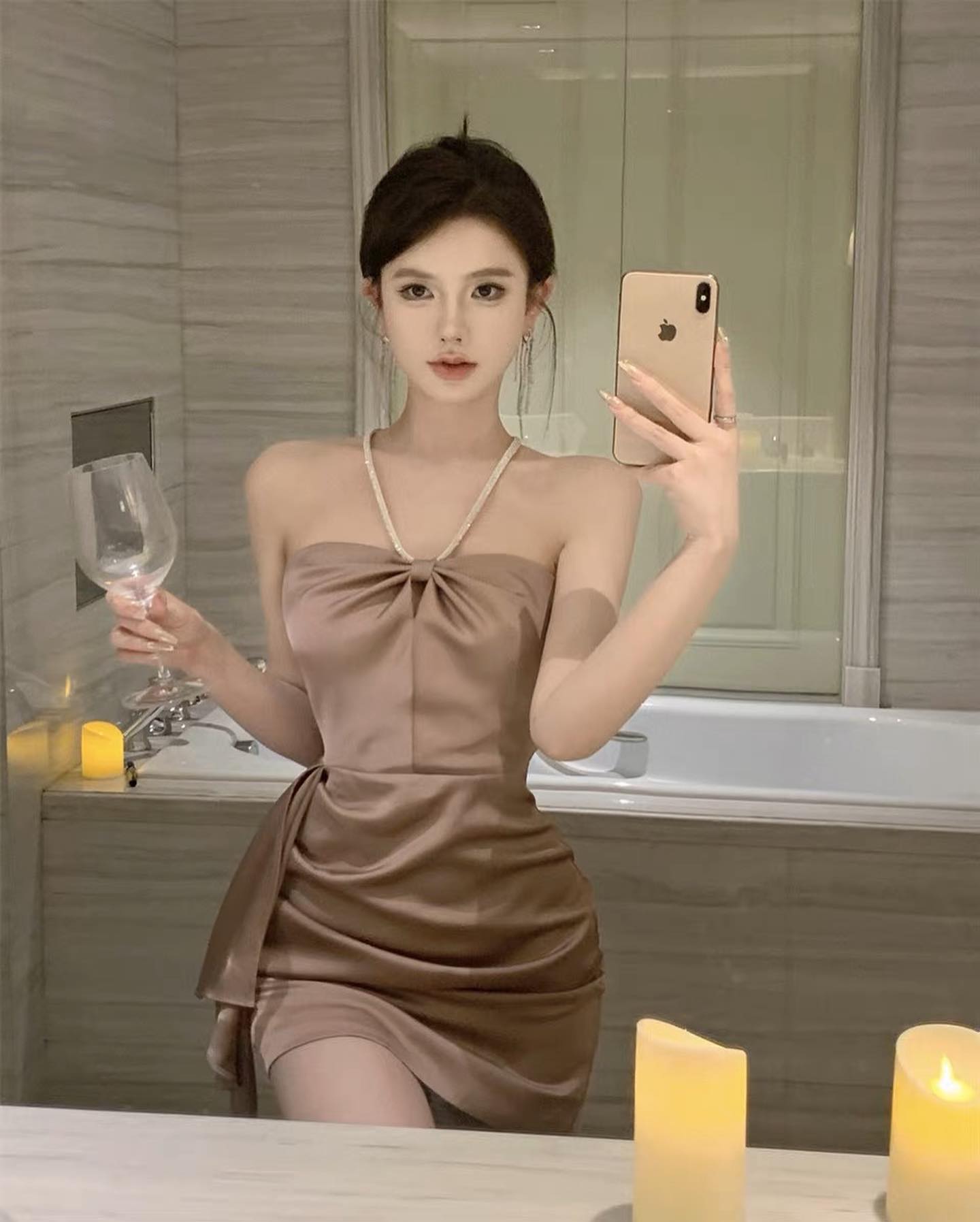 Dusty Pink Mini Dress