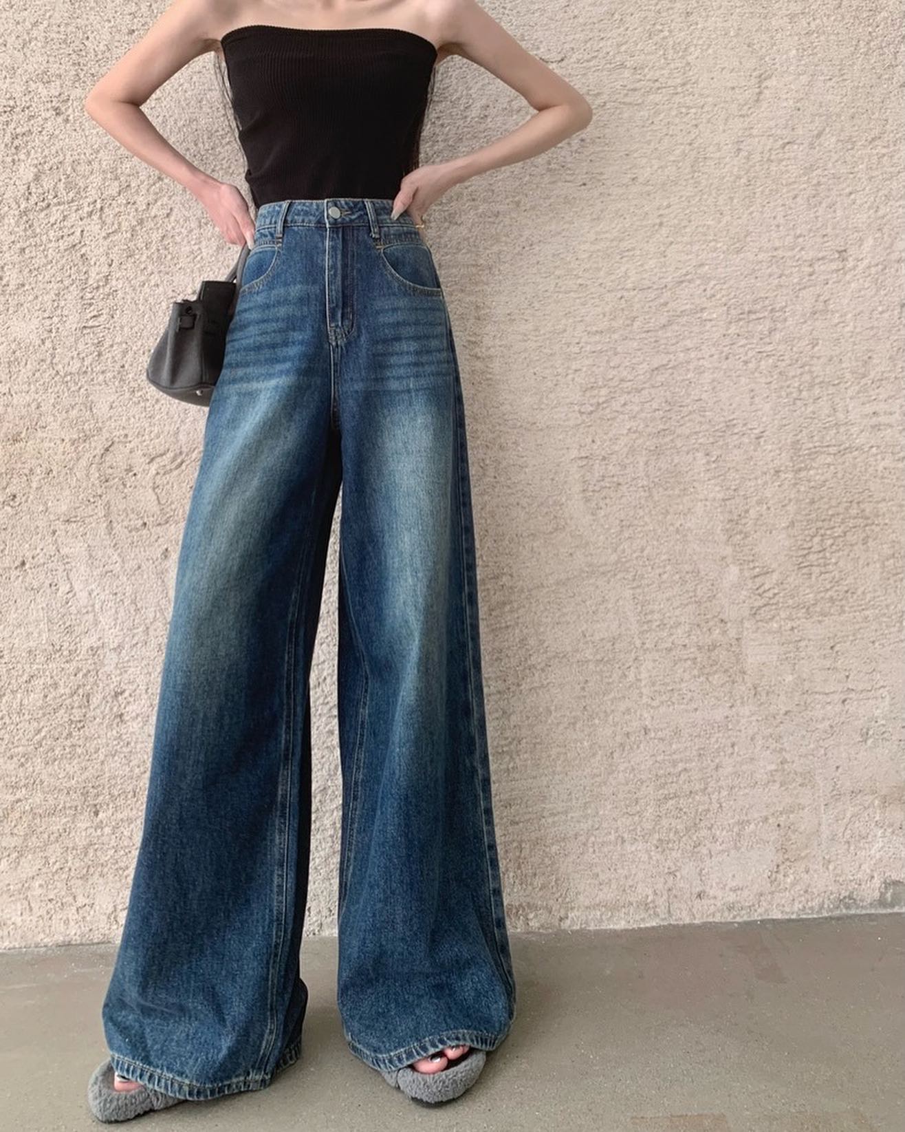 High Waist Wide Leg Jeans