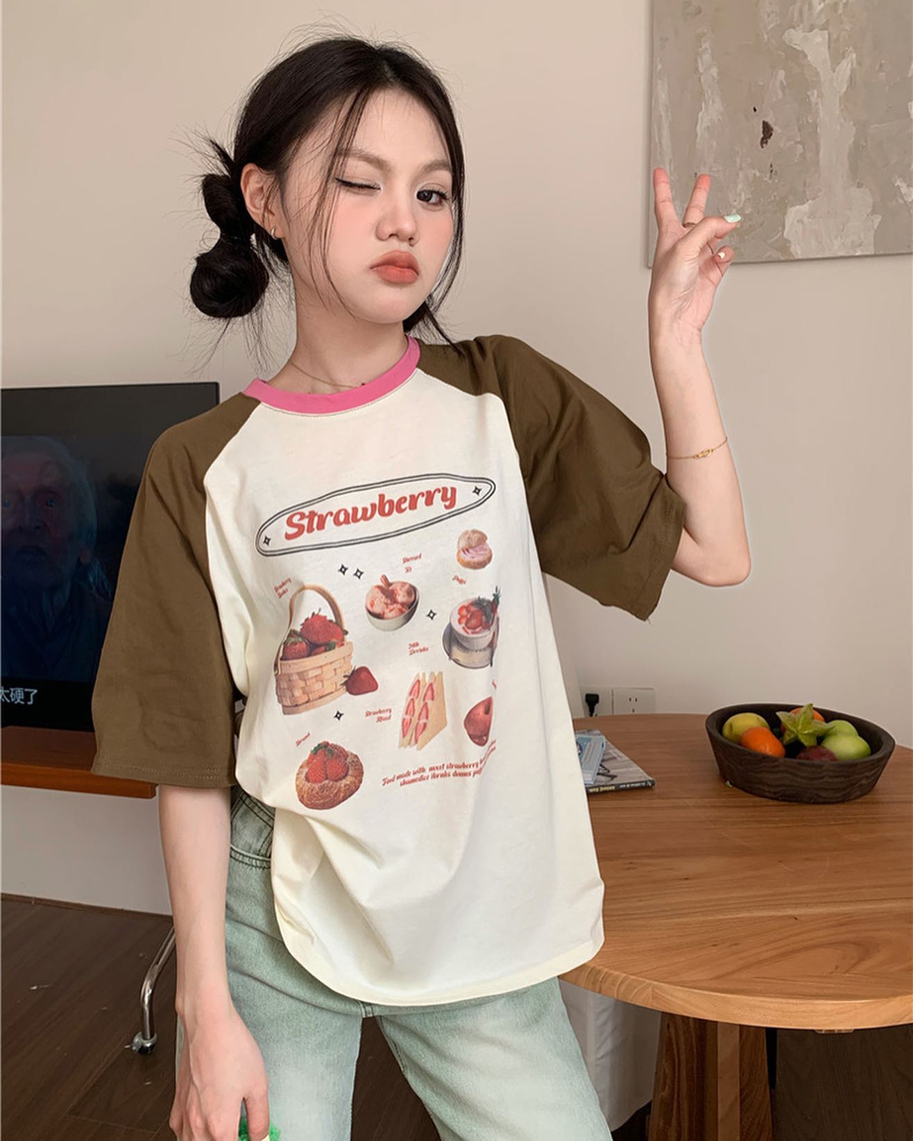 Strawberry Graphic T-Shirt