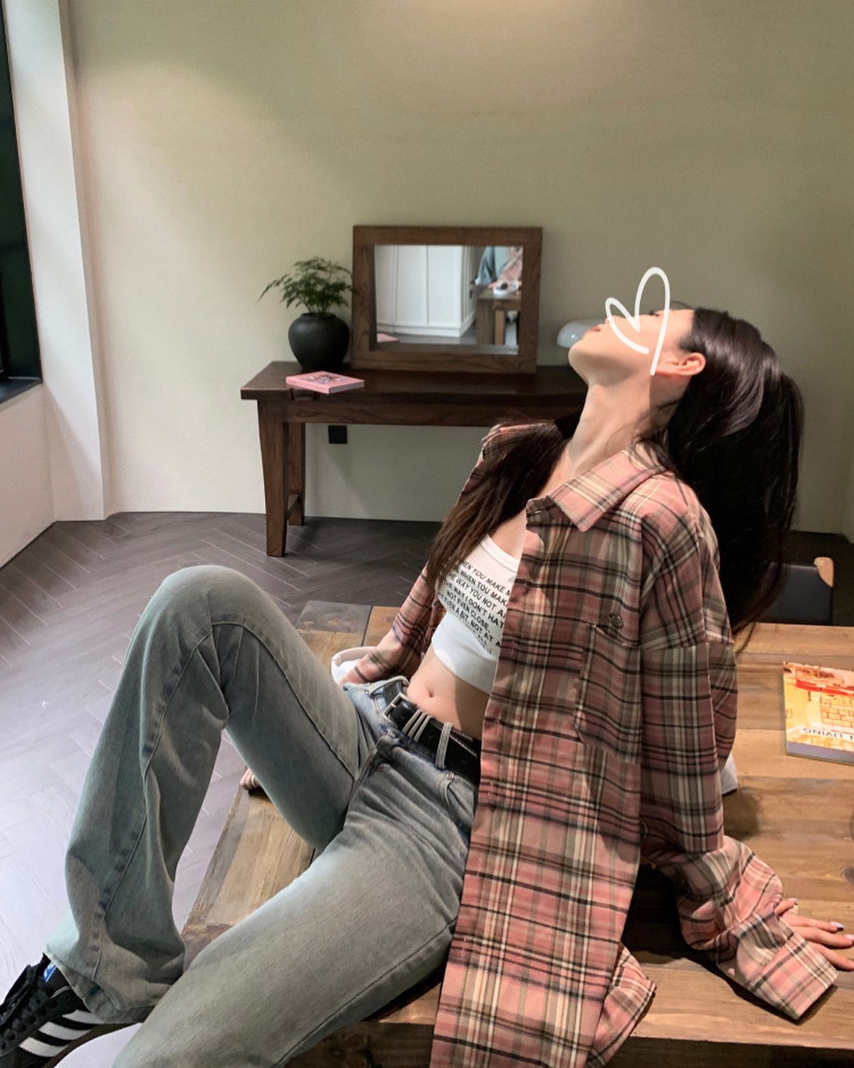 Pink Checkered Shirt