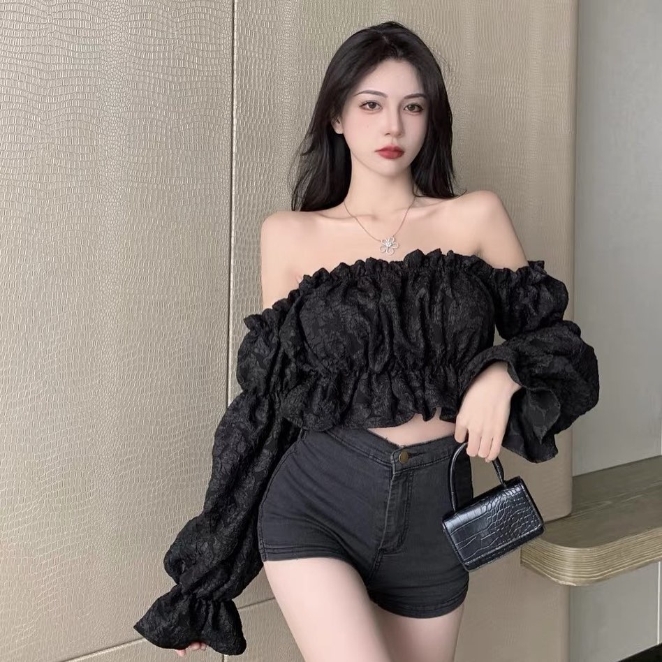 French off shoulder blouse