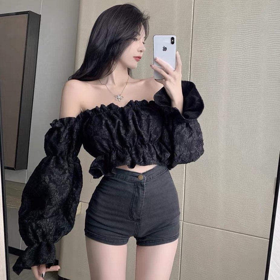 French off shoulder blouse