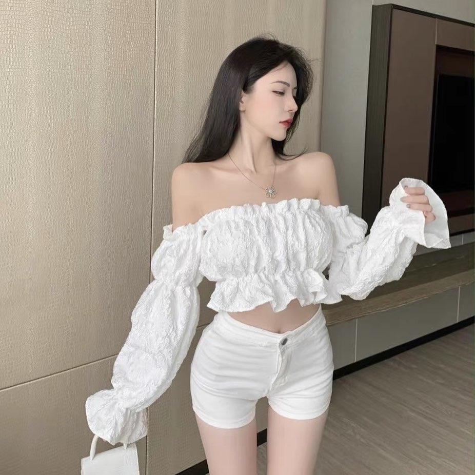 French off shoulder blouse