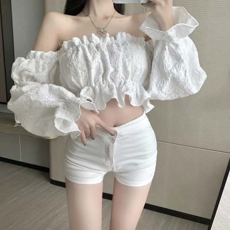 French off shoulder blouse
