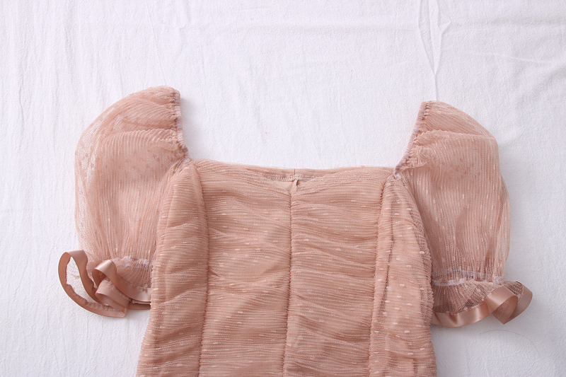 Mesh short sleeve crop blouse (CNY2104)