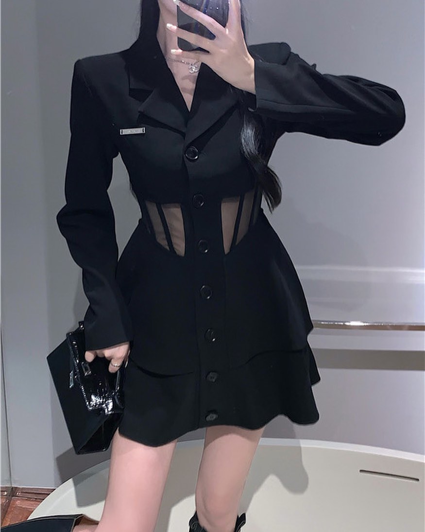 Black Blazer Dress