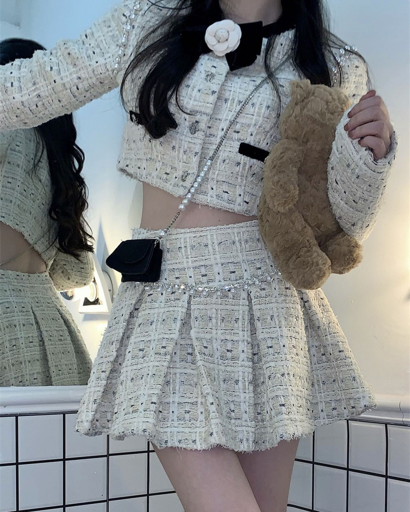 Beige Classy Set Wear