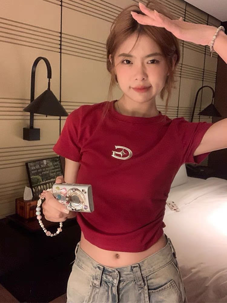 G Short Sleeve Crop Top