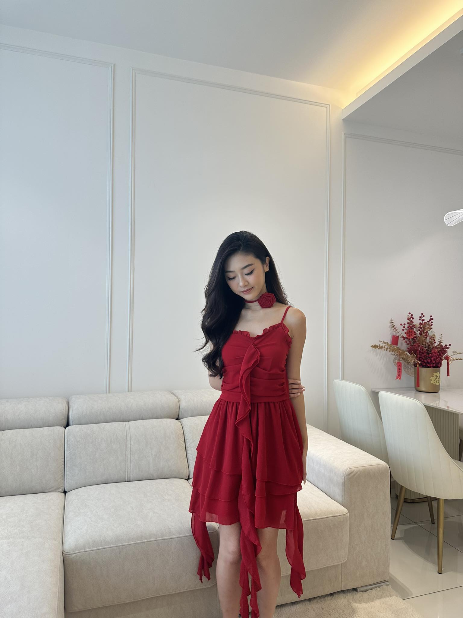 Sleeveless Lotus Dress