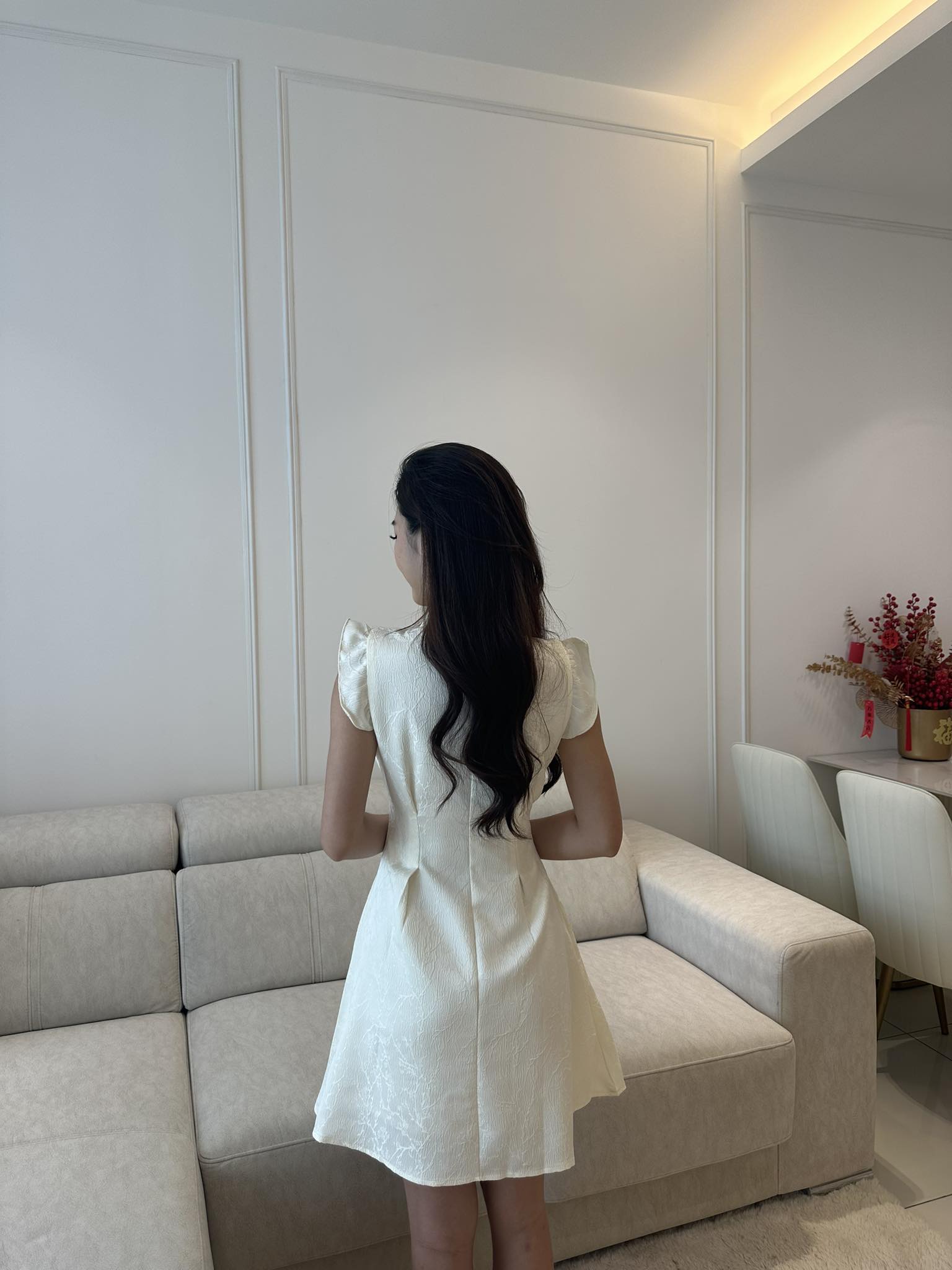 Lotus Sleeveless Cheongsam