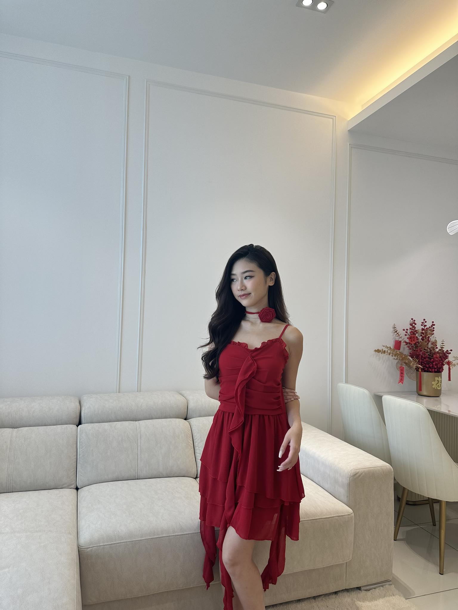 Sleeveless Lotus Dress