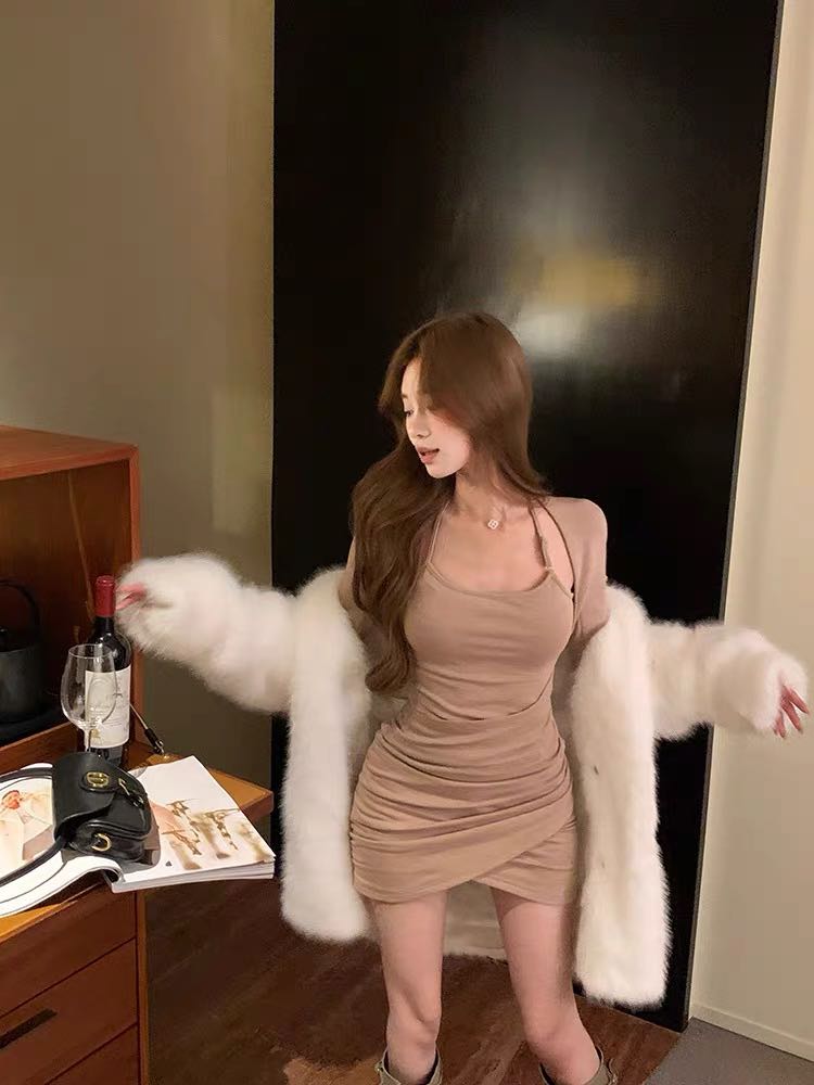 Long Sleeve Outer & Dress Set