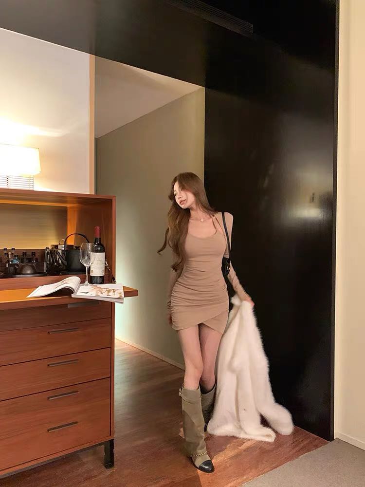 Long Sleeve Outer & Dress Set