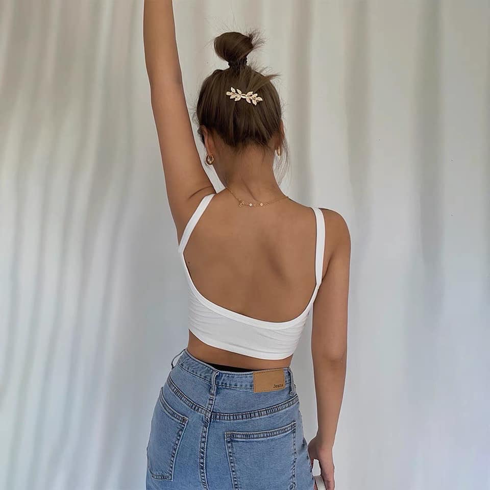 Sexy Low Back Tank Top