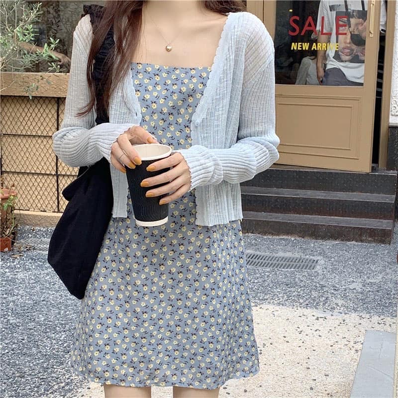 Translucent Crop Cardigan