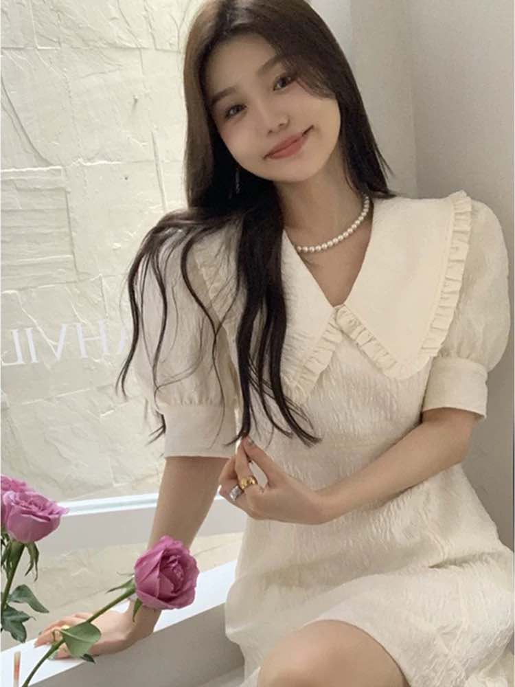 Korean Short Sleeve Dress