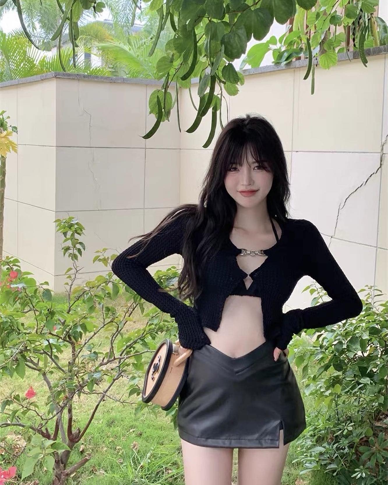 Black Knitted Blouse