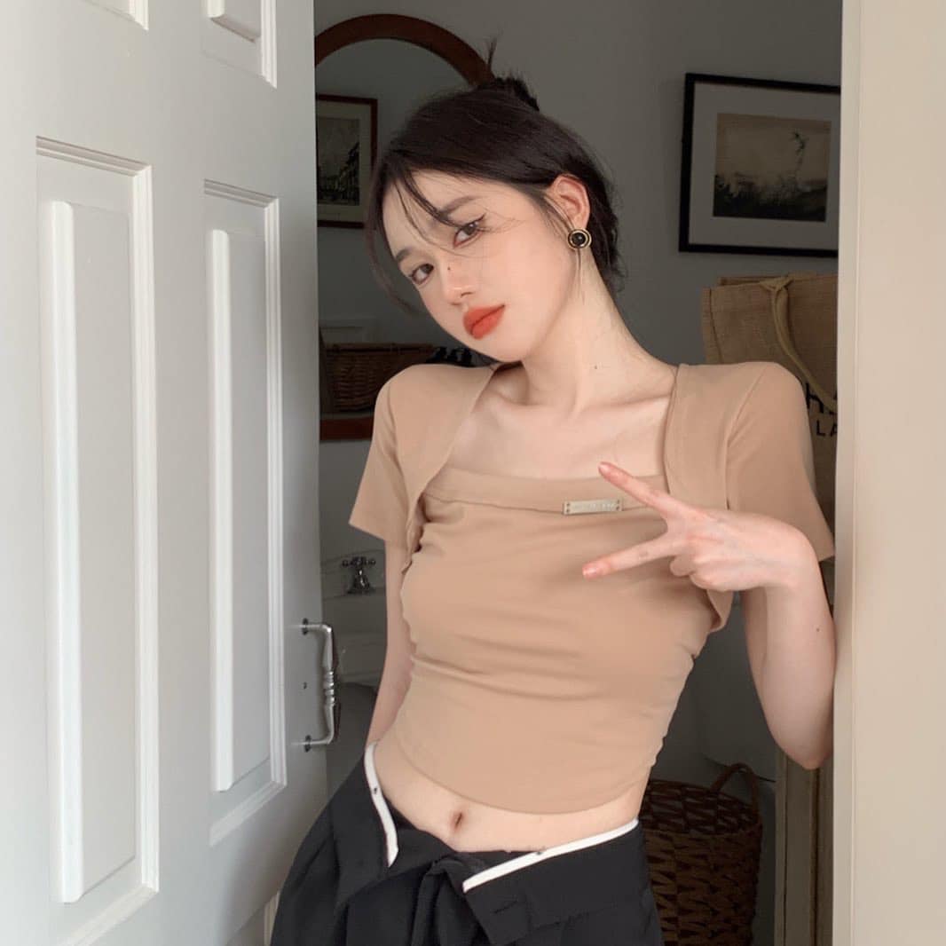 Square Neck Crop Top