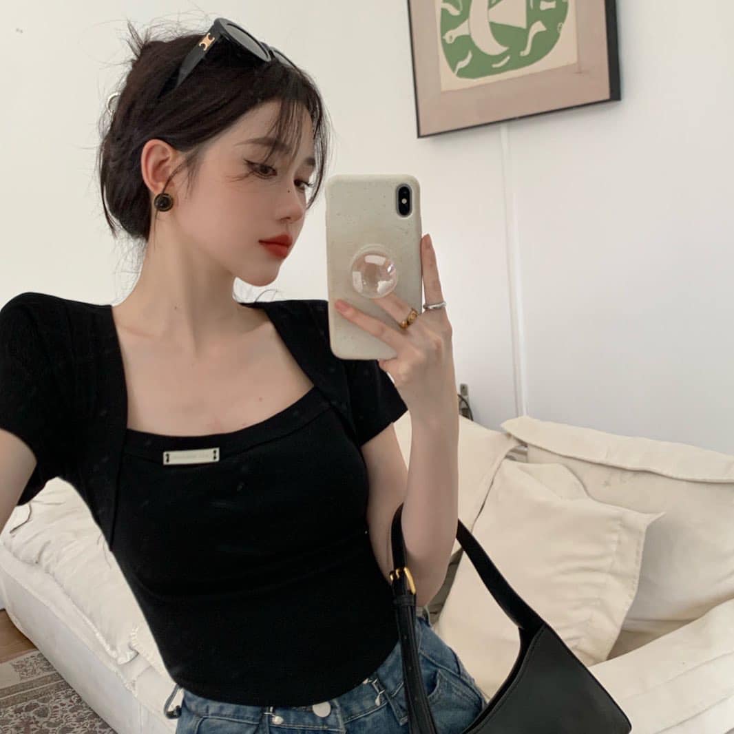 Square Neck Crop Top