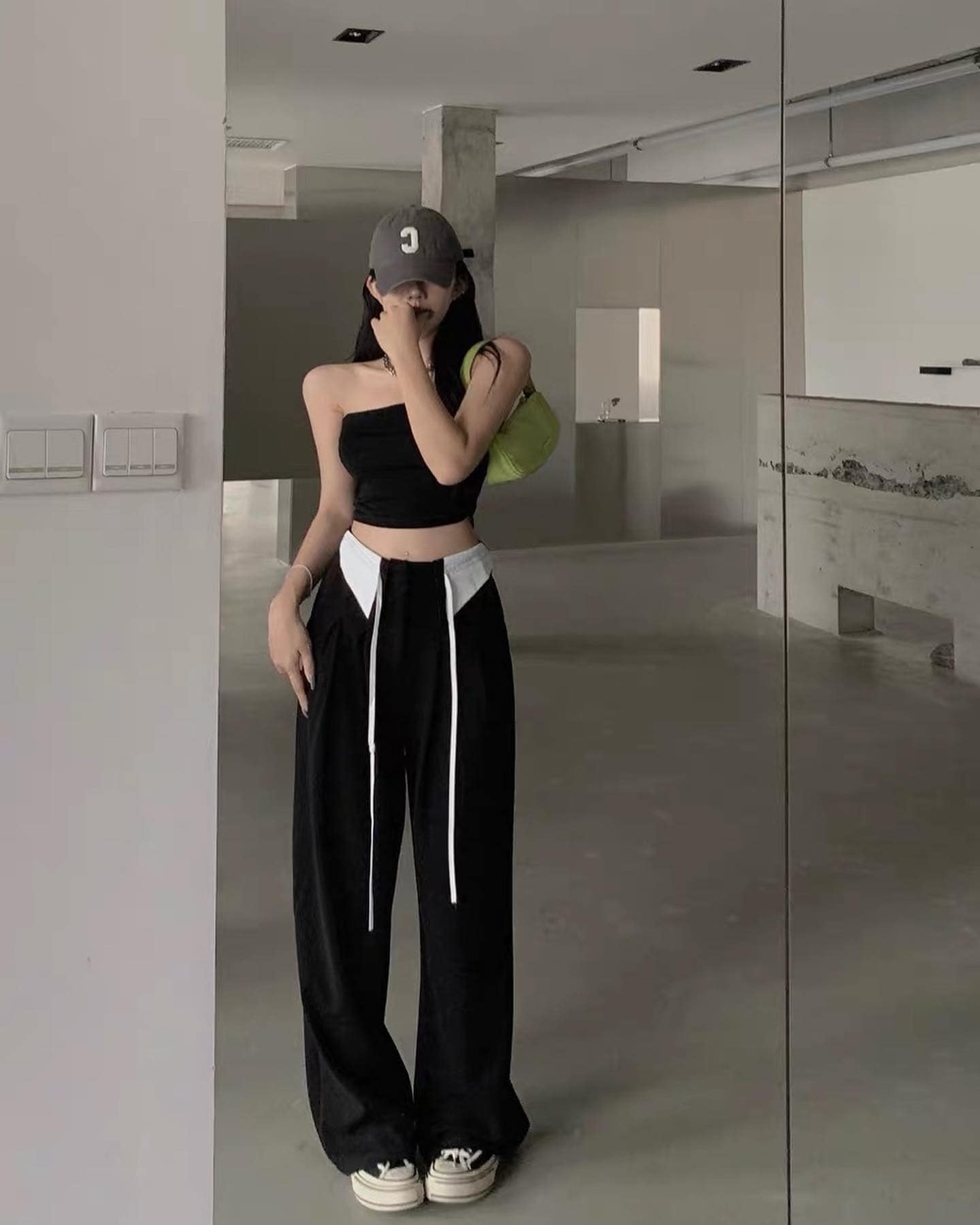 Drawstring Suit Long Pants